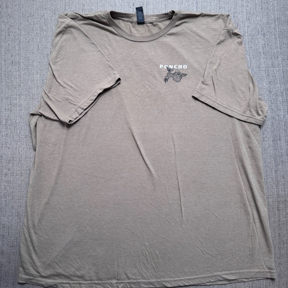 Poncho Outdoors Quail of North America Graphic T-Shirt Tan Mens 2XL